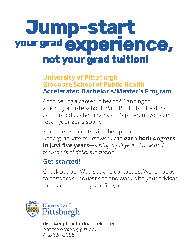 Accelerated Bachelor's-Master's programs - quarter-sheet flyer (PDF)