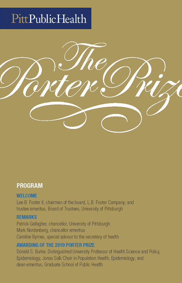 2019 Porter Prize program