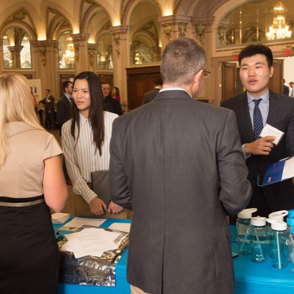 Students at fair