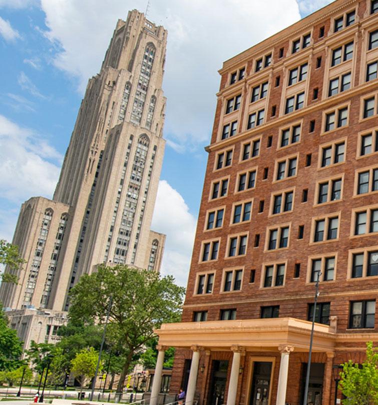 Cathedral of Learning and WPU exterior shots