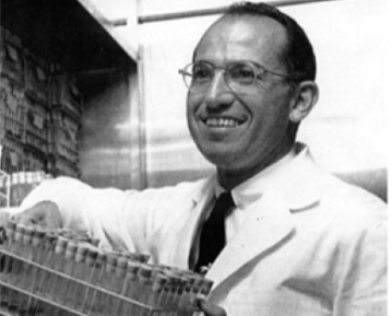 Jonas Salk smiling