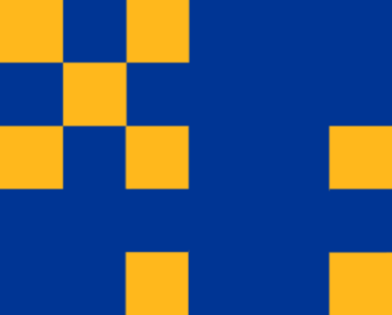 blue and gold rectangles