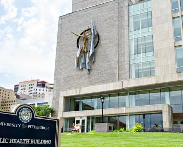 Outside of Pitt Public Health Building