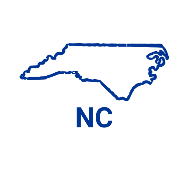 NC - North Carolina outline
