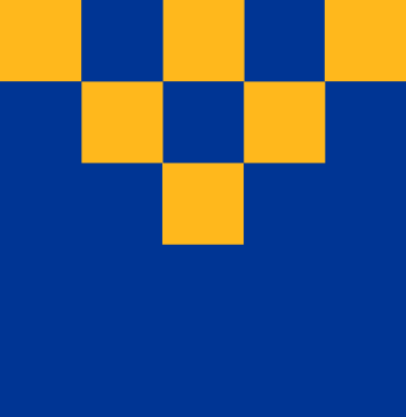 blue and gold squares