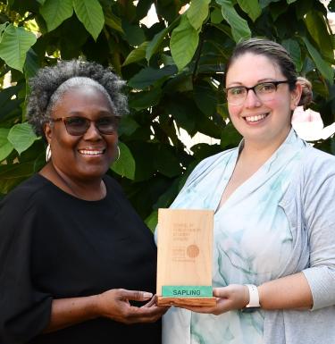 Student Affair's Jonette Suiter and Lauren Smith-Lemesh