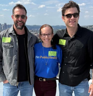 Beth Hoffman with stars from 'The Pitt'