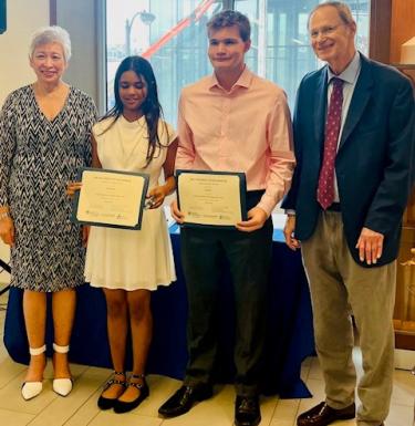 Two PHSA students receive the Justin Reid Ehrenwerth Emerging Scholar Award