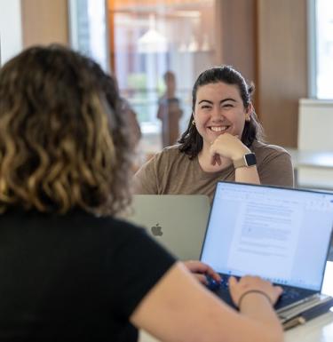 photos of student interacting