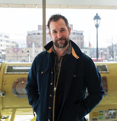 Actor Noah Wyle at the School of Public Health