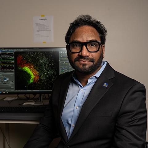 Suresh K. posing for photo
