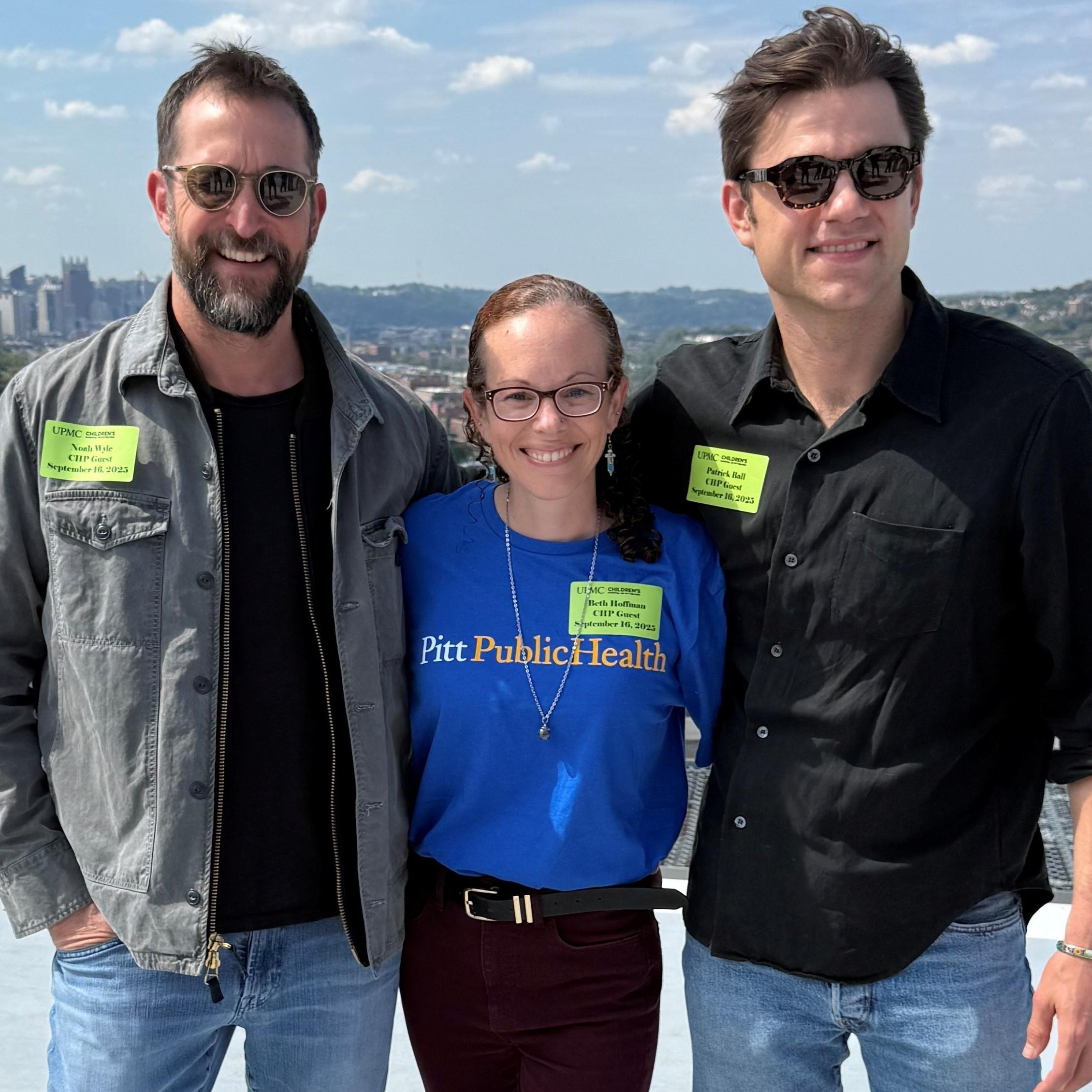 Beth Hoffman with stars from 'The Pitt'