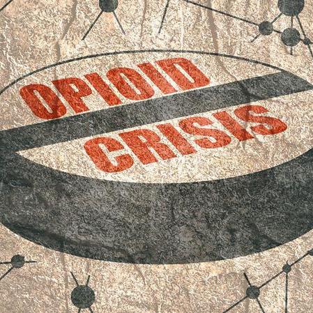 graphic that reads opioid crisis